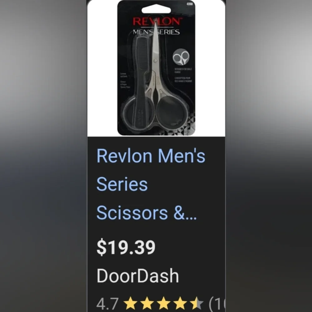 Revlon Men's Series Scissors and Isaac Mizrahi Cuticle Nipper Set